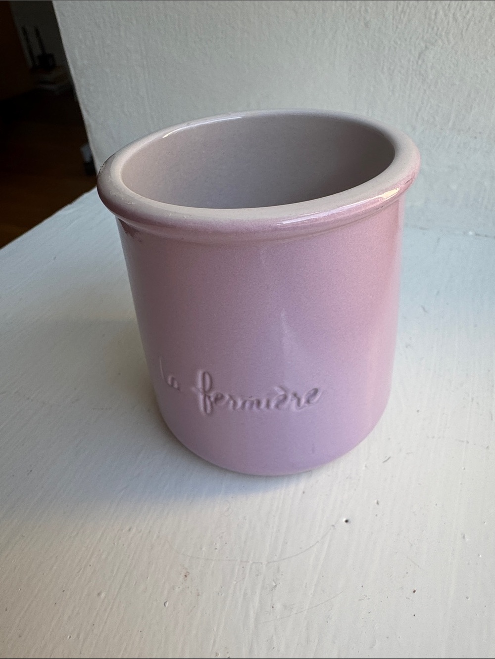 Limited Edition La Fermiere Terracotta Yogurt Pot Lavender